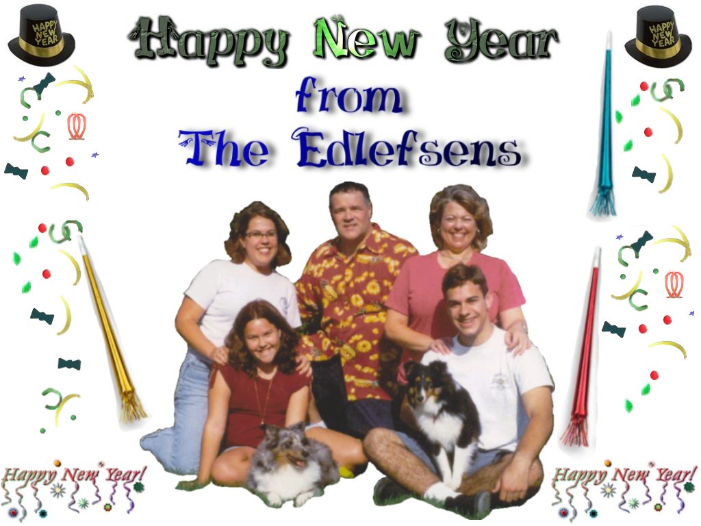 happy new year from the edlefsens